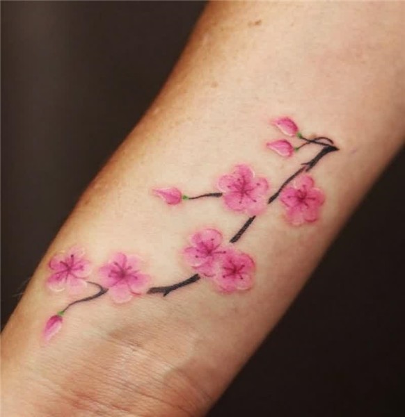 100 Alluring Cherry Blossom Tattoos & Designs For Girls - Pa