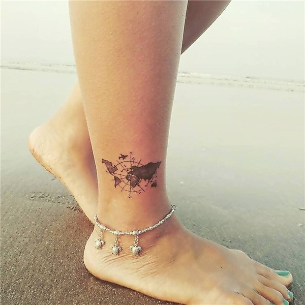 100+ Tiny Tattoos For True Travel-Lovers Travel tattoo small