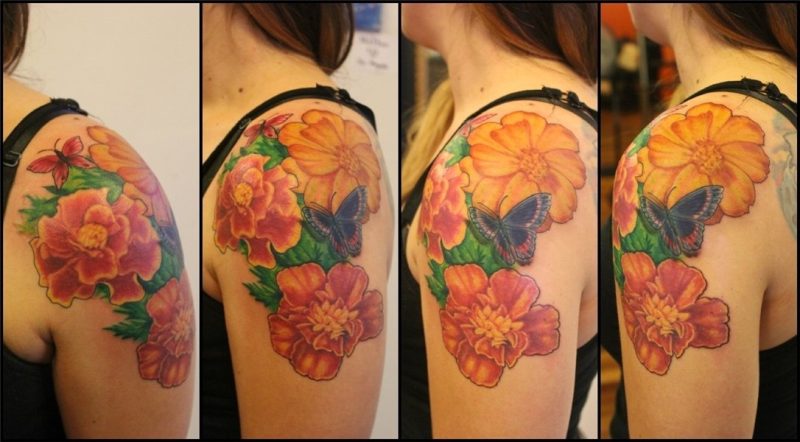 101 Amazing Marigold Tattoo Designs You Need To See! Outsons
