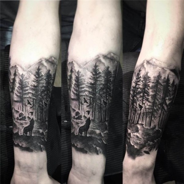 101 Amazing Wolf Tattoo Ideas For Men Forest tattoos, Wolf t