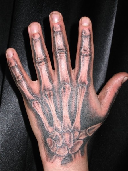 10+ Amazing Hand Bone Tattoos