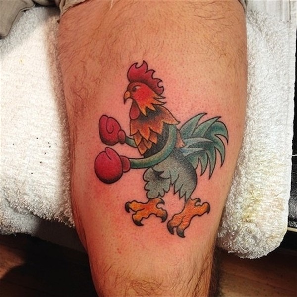11+ Amazing Rooster Leg Tattoos
