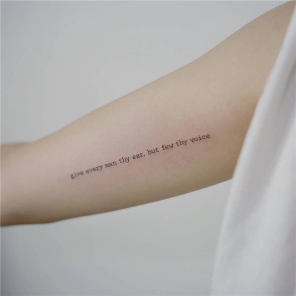 11 Small But Powerful Inspirational Quote Tattoos by Small T