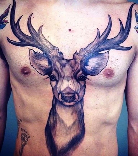 120 Inspirational Deer Tattoo Ideas On Chest For Men and Gir