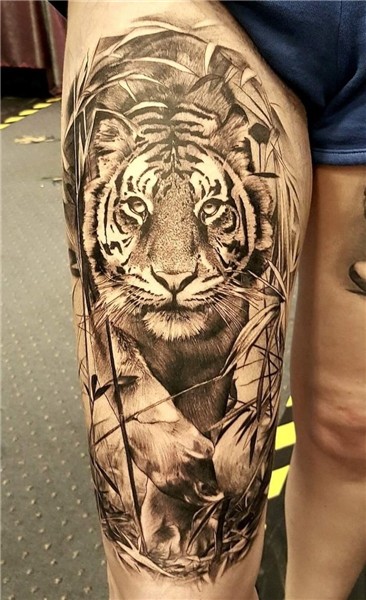 120 Tatuagens de Tigre Incríveis! Masculinas e Femininas Top