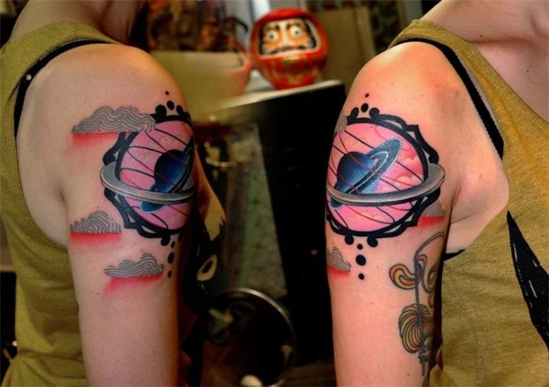 12 Desirable Saturn Tattoos * Tattoodo