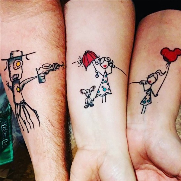 12x matching tattoos voor broers en zussen - Steps Family ta