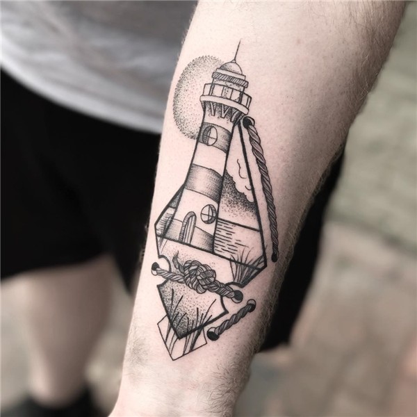 130 Best Lighthouse Tattoos - Keep Making Your Way 2019