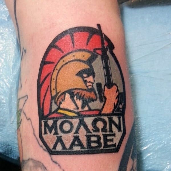 140 Awesome Molon Labe Tattoo Ideas with Meanings and Celebr