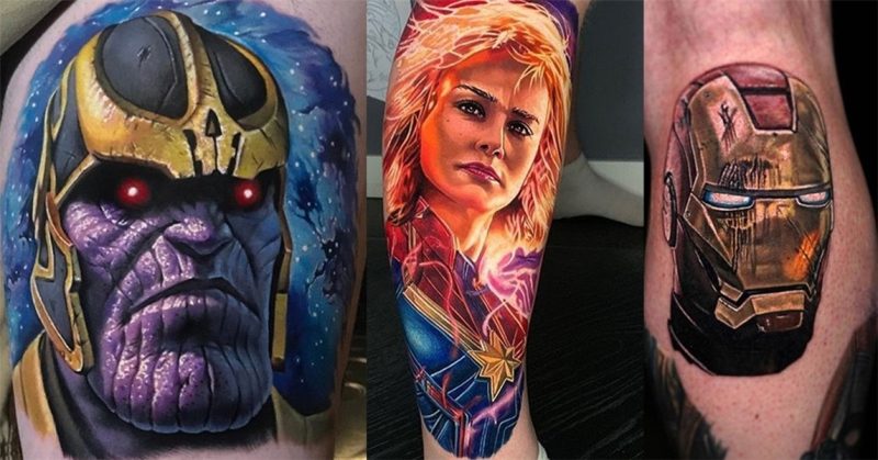 14 Heroic Tattoos of Characters from Avengers: Endgame - Tat
