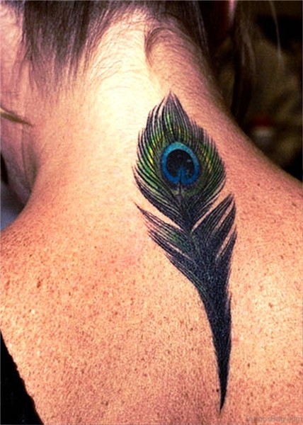 14 Lovely Peacock Neck Tattoos
