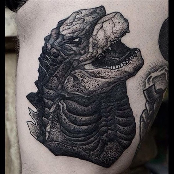 15 Immense Godzilla Tattoos Godzilla tattoo, Tattoo designs,