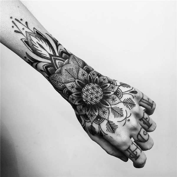 16 Elegant Wristband Tattoos Hand tattoos, Mandala hand tatt