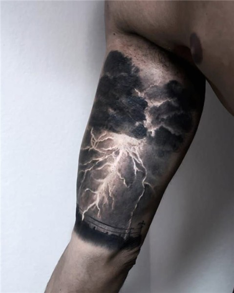 16 Intense Good And Bad Weather Tattoos Arm tattoos for guys