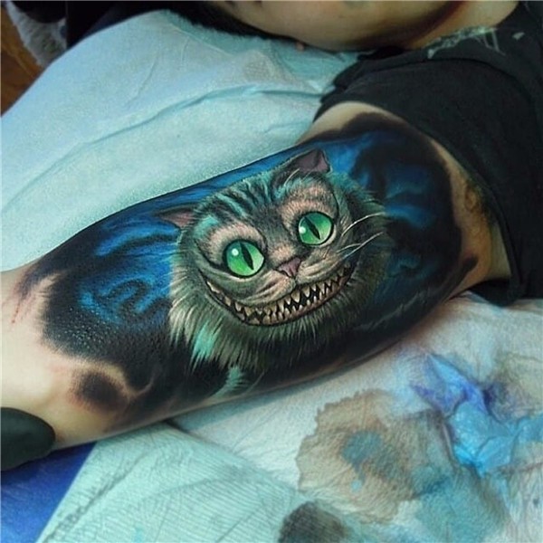 17 Mad And Mischievous Cheshire Cats Tattoos Cheshire cat ta