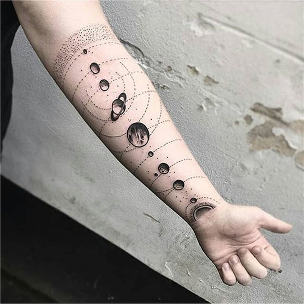 18 Artistic Solar System Tattoos Solar system tattoo, Cosmic