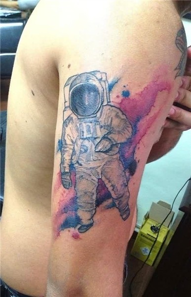 190 Graceful Astronaut Tattoo Ideas and Astronaut Tattoo Des