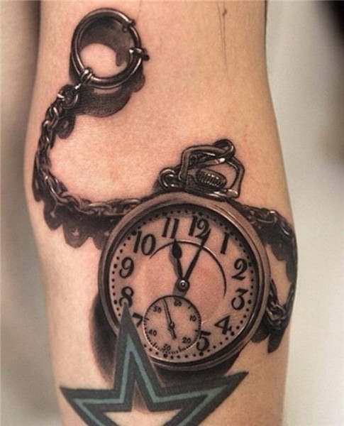 19 Pocket Clock Tattoo Watch tattoos, Pocket watch tattoo de