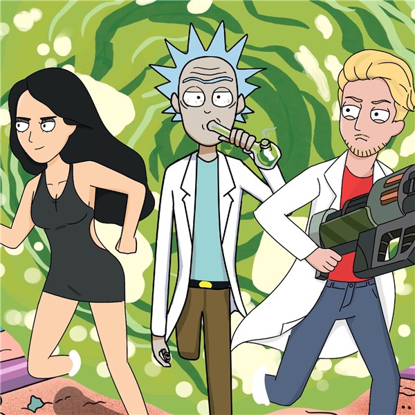 2048x2048 Netflix Rick And Morty Style Out Portal Ipad Air H