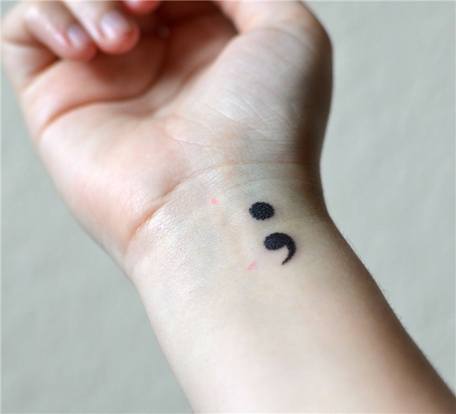 20+ Astonishing Semicolon tattoo side of wrist ideas