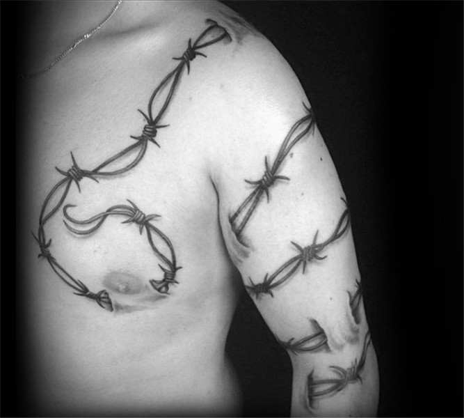 20 Barbed Wire Tattoos With Powerful and Creative Meanings -