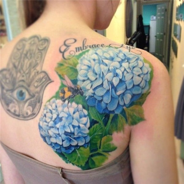 20 Hydrangea Tattoos Hydrangea tattoo, Flower tattoo sleeve,