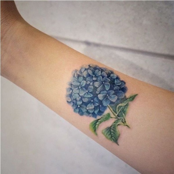 20 Hydrangea Tattoos Hydrangea tattoo, Foot tattoos, Small t