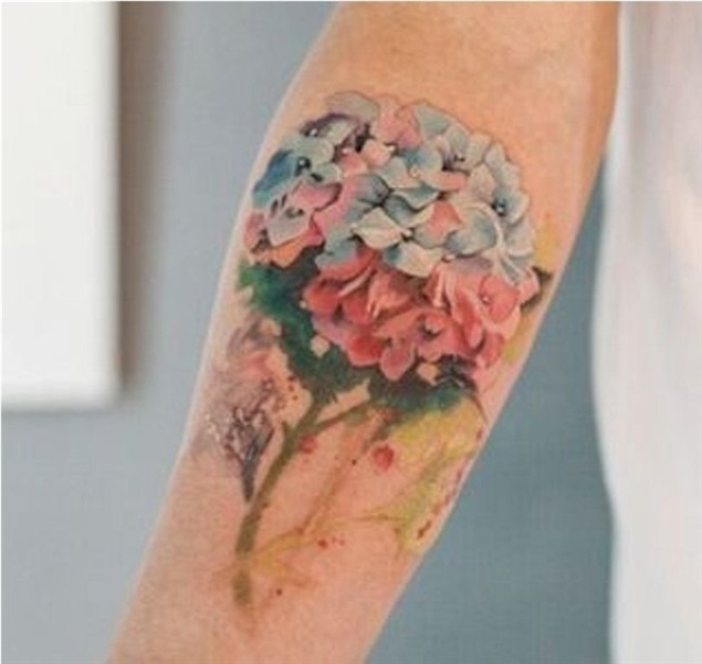 20 Hydrangea Tattoos Hydrangea tattoo, Unusual tattoo, Tatto