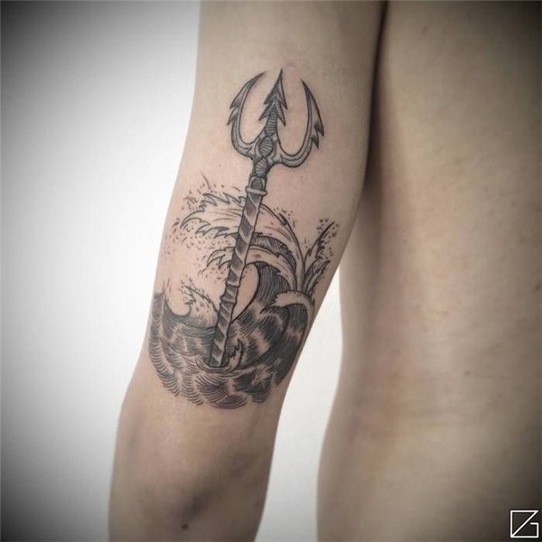 20 Mighty Trident Tattoo Designs And Meanings - TattooBloq T