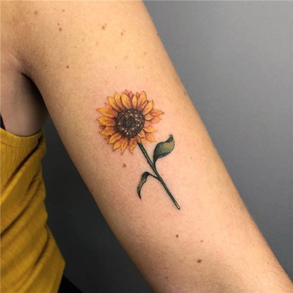 20 Small Arm Tattoos That Make Great 'Arm Candy' Sunflower t