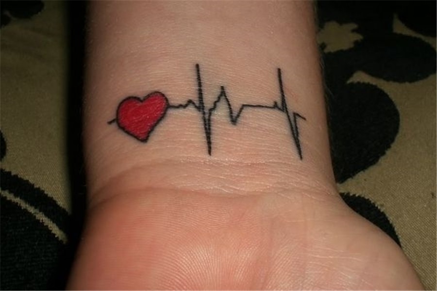 20 Symbolic Heartbeat Tattoos to Consider Tattoos, Heart tat