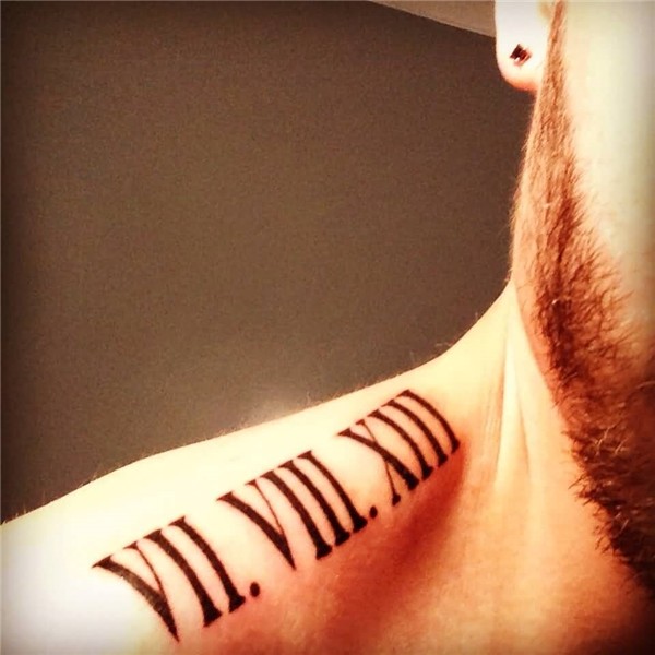 21+ Amazing Shoulder Roman Numerals Tattoos