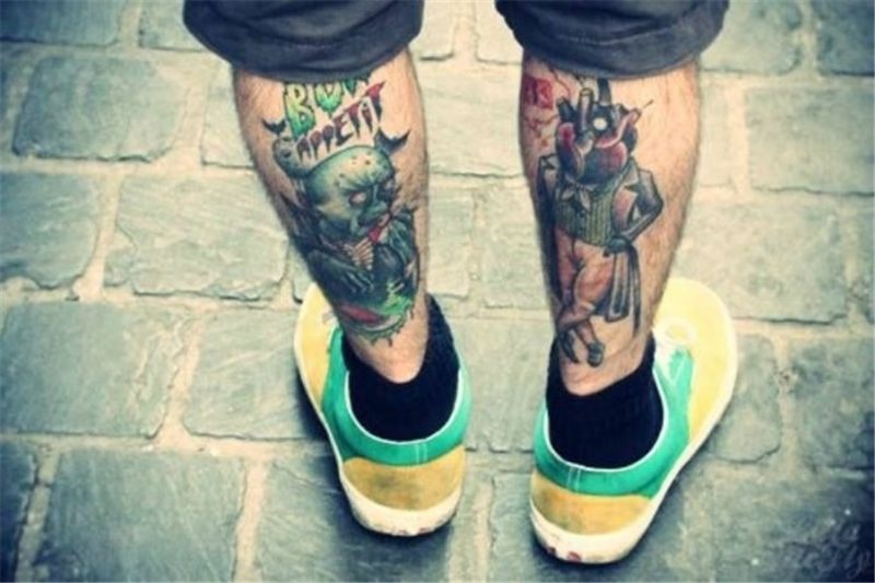 25 Simplistic Leg Tattoos For Men That Exactly What You Are