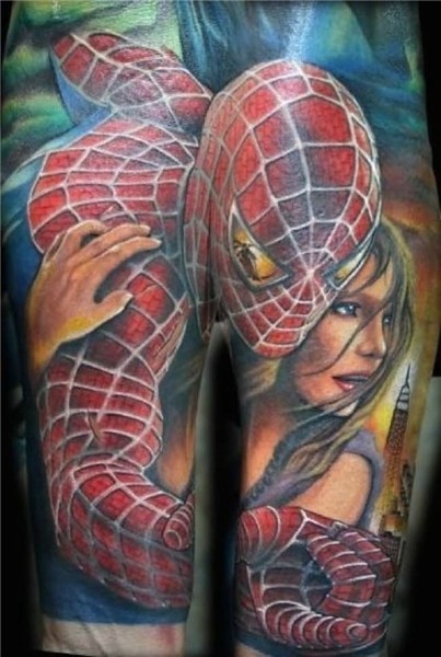 25+ Spiderman Sleeve Tattoos