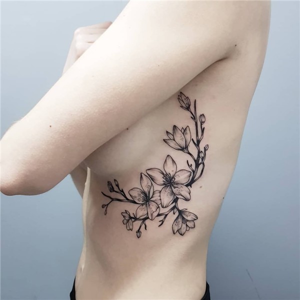 26 Sophisticated Cherry Blossom Tattoo Designs Beautiful flo