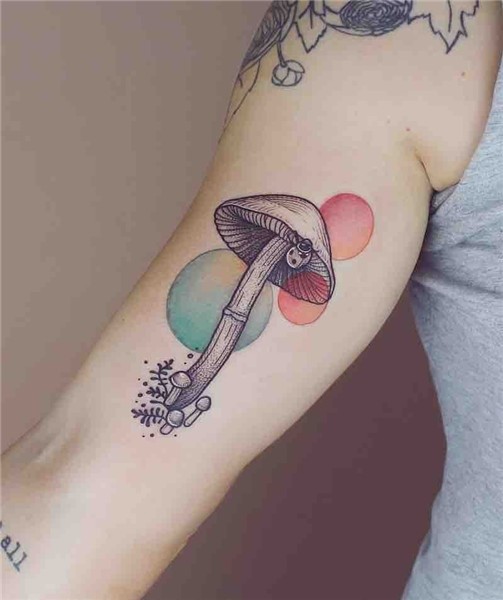 28 Enchanting Mushroom Tattoos - Tattoo Insider #shouldertat