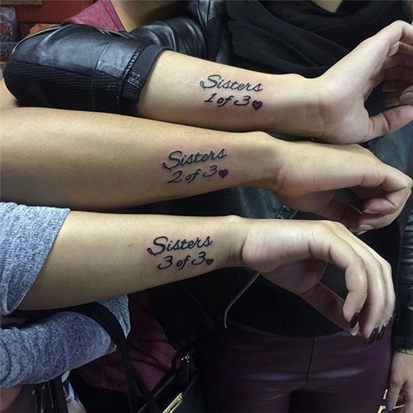 28+Sister+Tattoos+-+A+trio+of+sisters. Three sister tattoos,