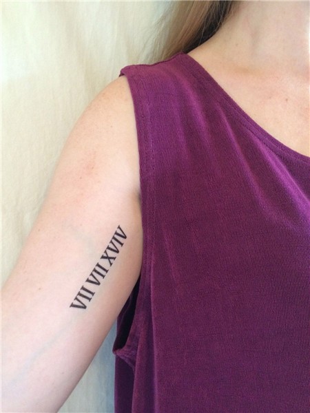 2 Roman Numeral Temporary Tattoos Smashtat Etsy Roman numera