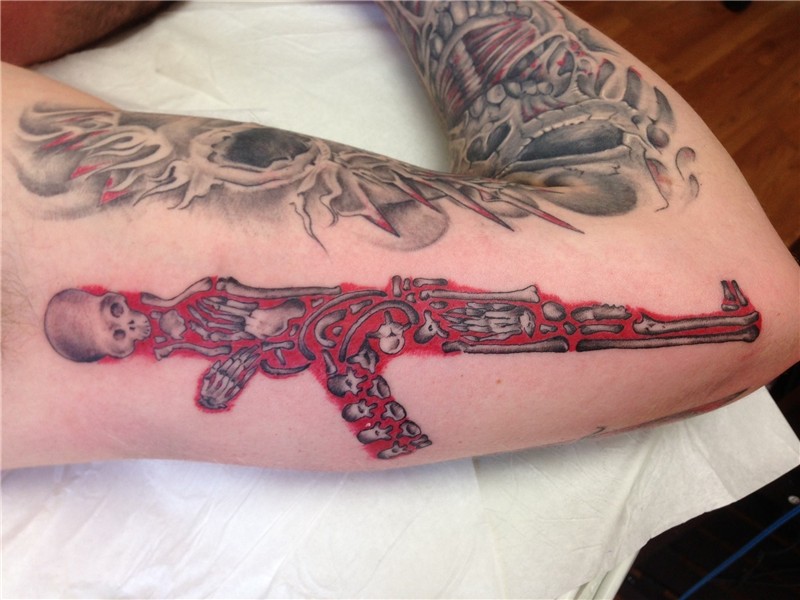 30 AK 47 Tattoos With Meanings and Their Exploding Popularit