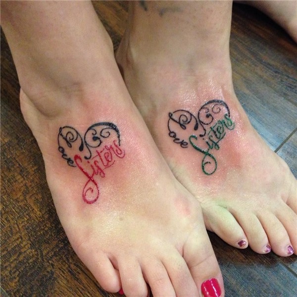 30 Adorable Sister Tattoos Sister tattoo designs, Matching s