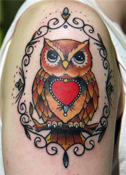 30 Awesome Traditional Owl Arm Tattoos