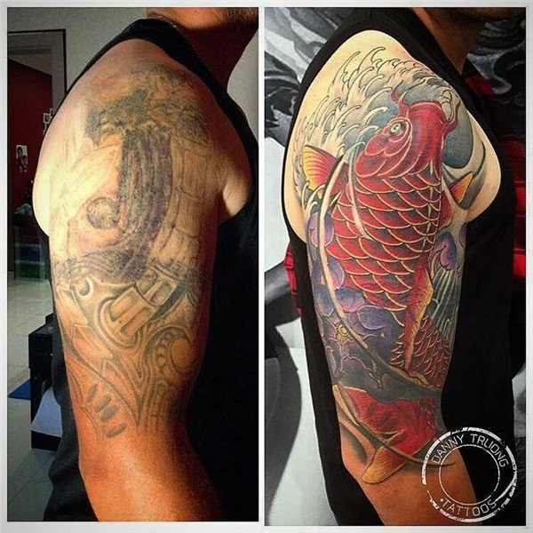 30 Brilliant Tattoo Cover Ups Ideas Cover up tattoos, Tribal