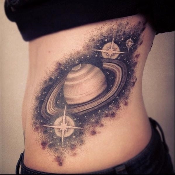 30 Examples of Solar System Tattoo Cuded