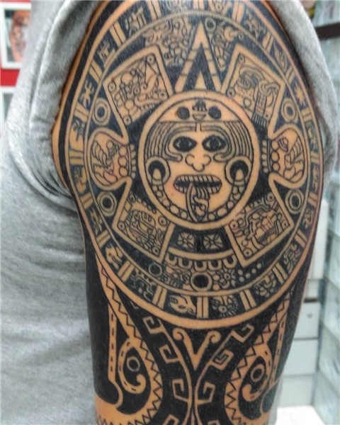 30 Tribal Unique Aztec Tattoo Designs - Ideas & Meanings Tat