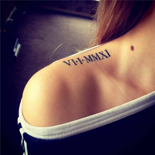 32+ Best Roman Numerals Tattoos For Girls