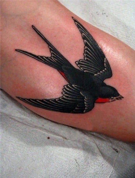 34 tatuagens de andorinhas para as mulheres Sparrow tattoo d