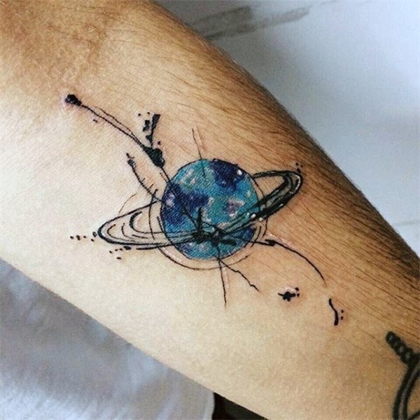 35 Amazing Saturn Tattoos With Meanings, Ideas - Body Art Gu