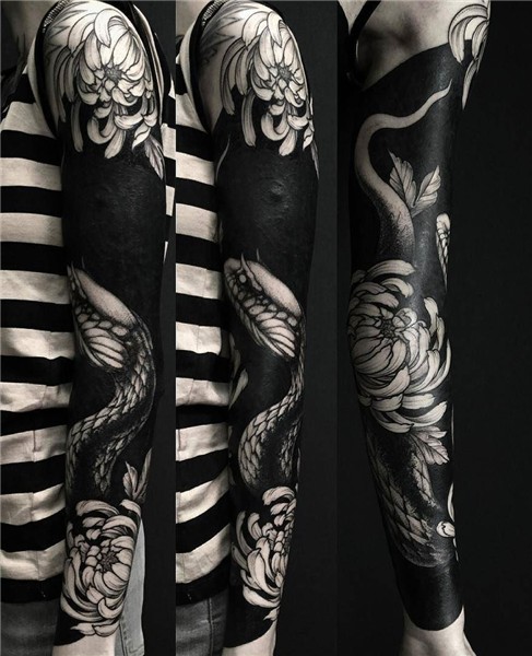 35 Delightful Blackwork Tattoo Designs-Redefining the Art of