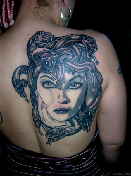 35 Horror Medusa Tattoos For Back