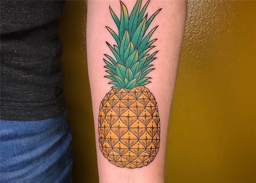 37 Fresh Pineapple Tattoo Designs for Tropical Vibes - Page